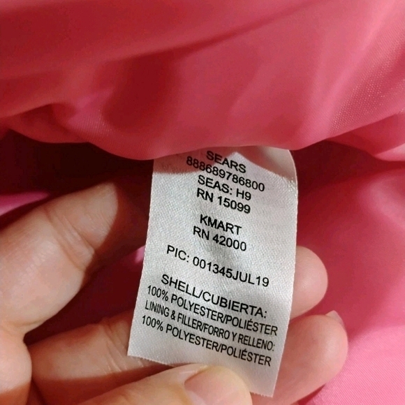 Trendy Kids Puffer Jacket - Black with Pink Accents - Picture 10 of 13